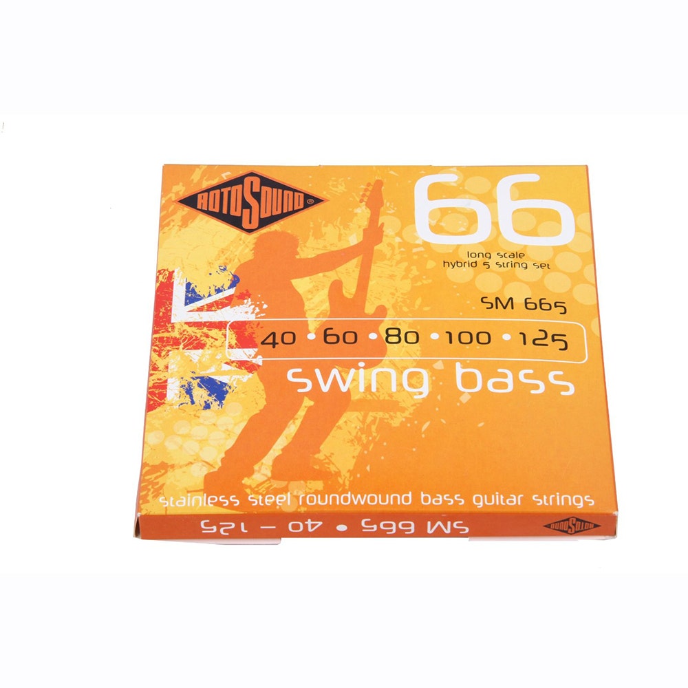 Rotosound SM665 Swing Bass 5-String Roundwound Bass Guitar Strings (40-125)