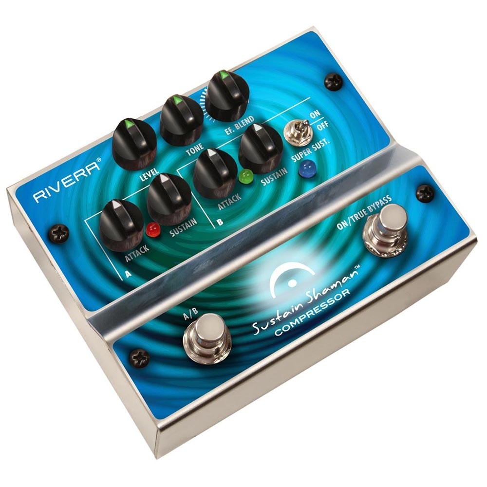 Rivera Amplification Sustainer Shaman Dual Channel Compressor Guitar Effects Pedal