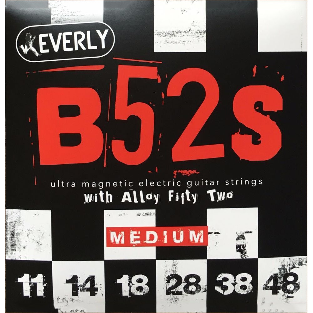 Everly B-52's Ultra Magnetic Electric Guitar Strings, Medium (11-48)