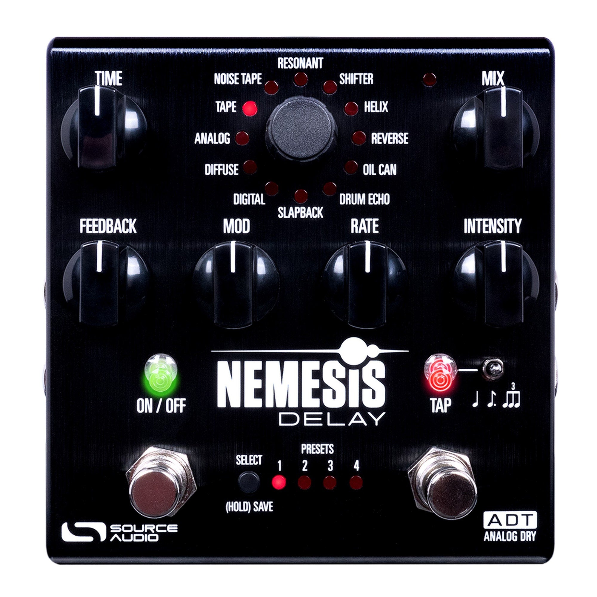 Source Audio Nemesis Delay ADT Multi-Delay Guitar Effect Pedal with Analog Dry-Through
