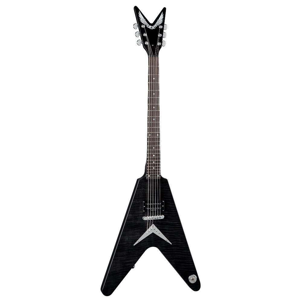 Dean KS V TBK Karl Sanders The Black V Signature Electric Guitar - Transparent Black