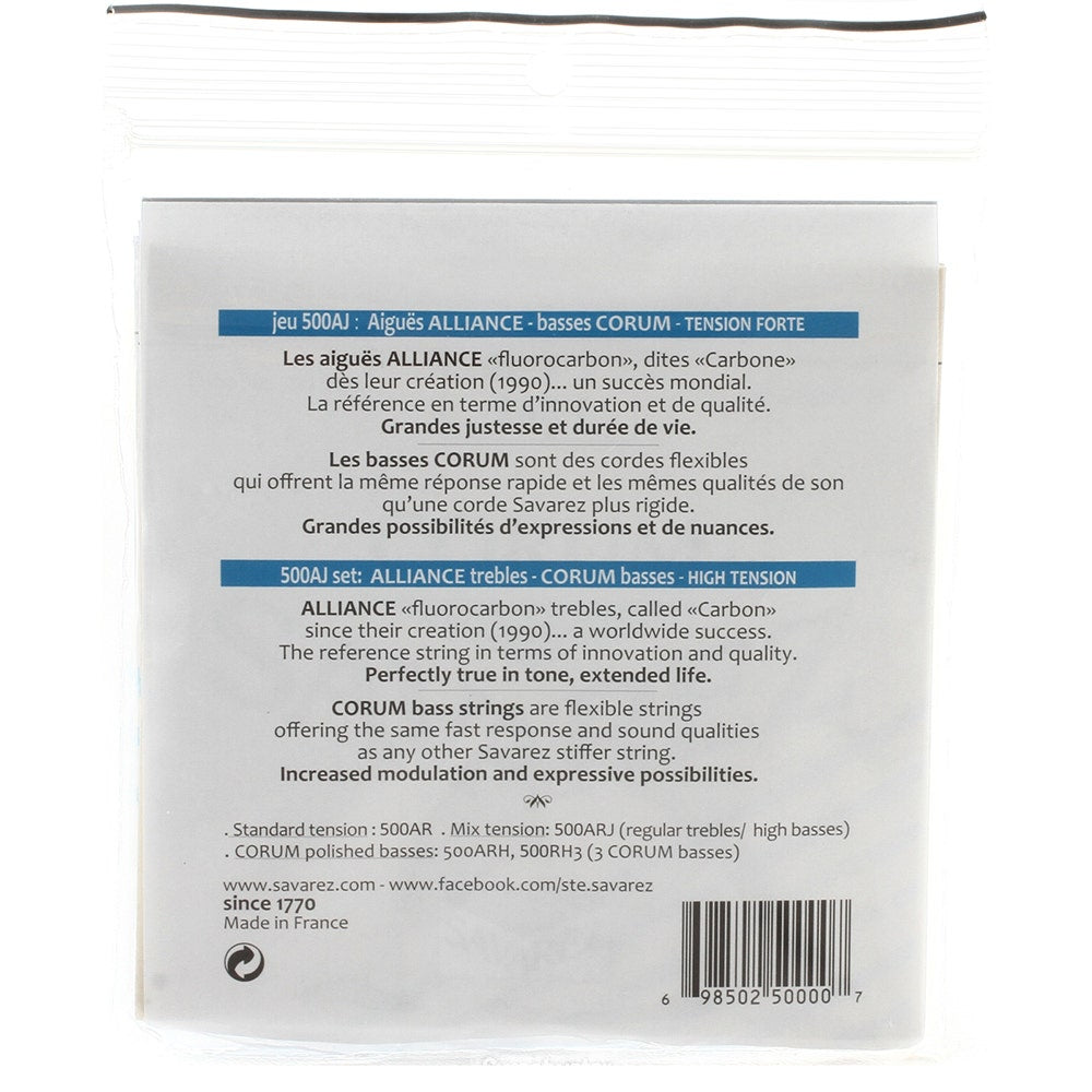 Savarez 500-AJ Corum 500J Rectified Nylon High Tension Bass Strings