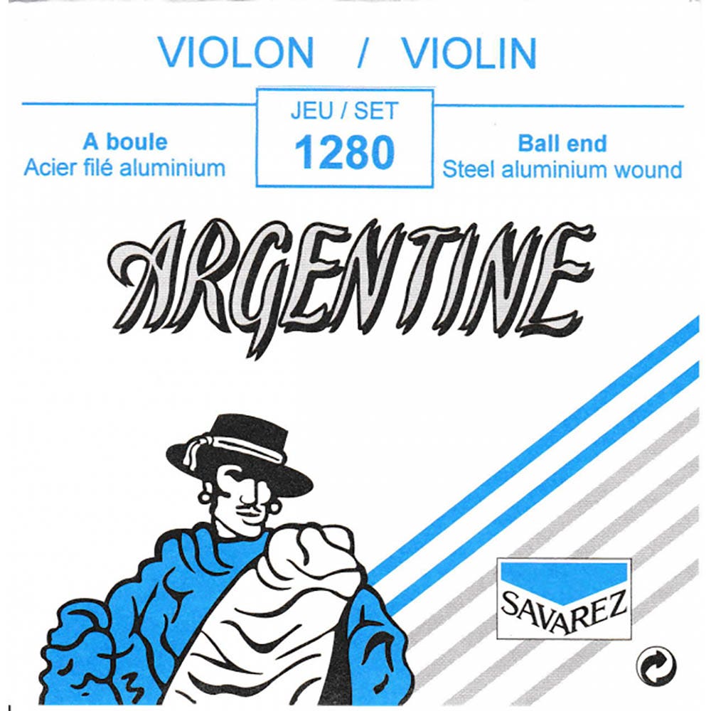 Savarez 1280 Violin - 4 Strings - Ball End, Aluminum Wound Steel, Normal Tension