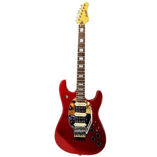 Sawtooth ES Hybrid Series Electric Guitar, Sandal Wood Fretboard, Blood Red Sparkle