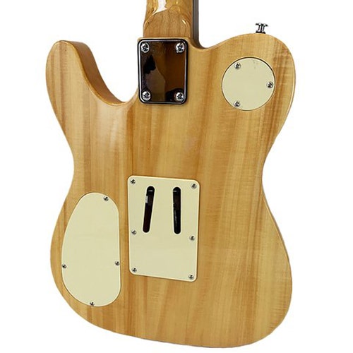 Sawtooth ET Hybrid Electric Guitar with Floyd Rose, Flame Maple Grass Stained Blue Jean
