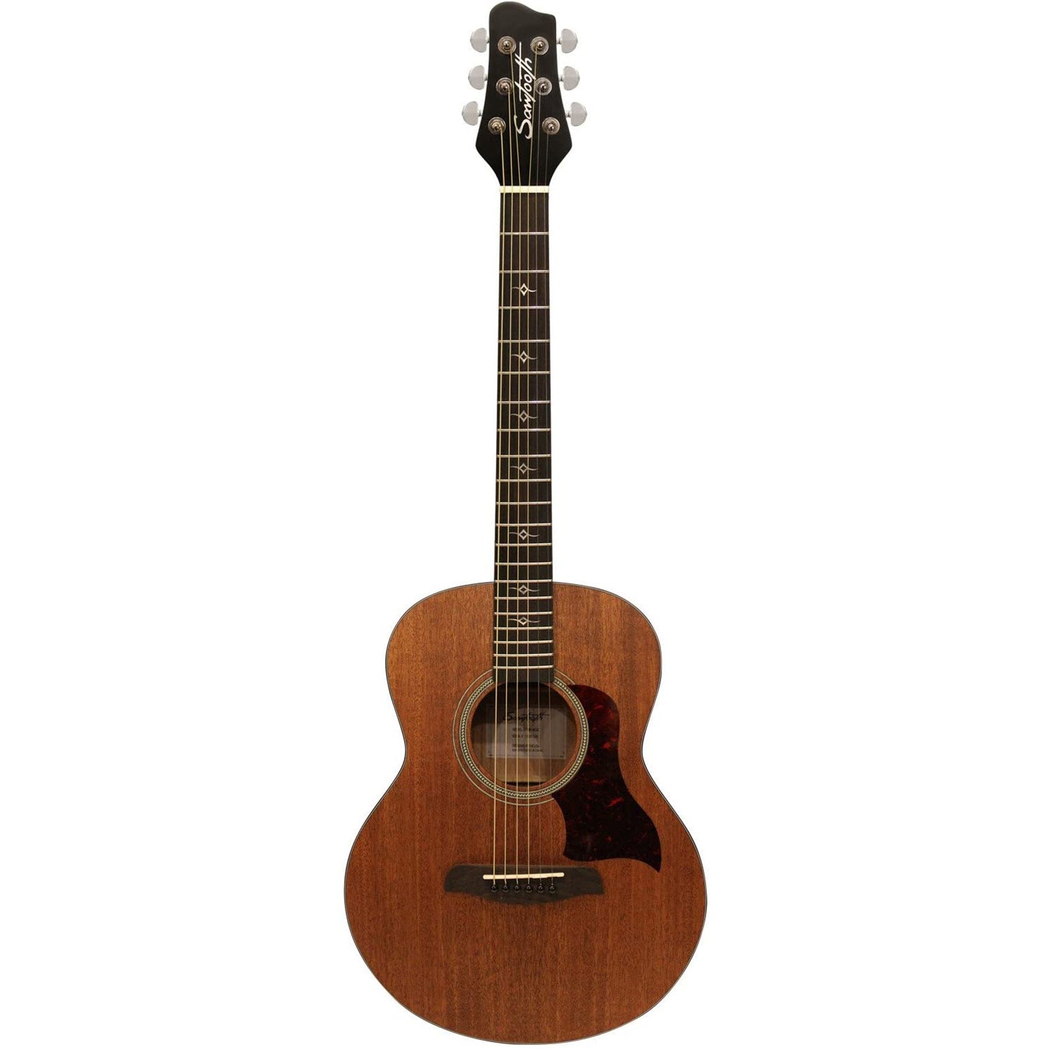 Sawtooth ST-MH-AEJJR Mahogany Mini Jumbo Acoustic Electric Guitar, Satin Finish