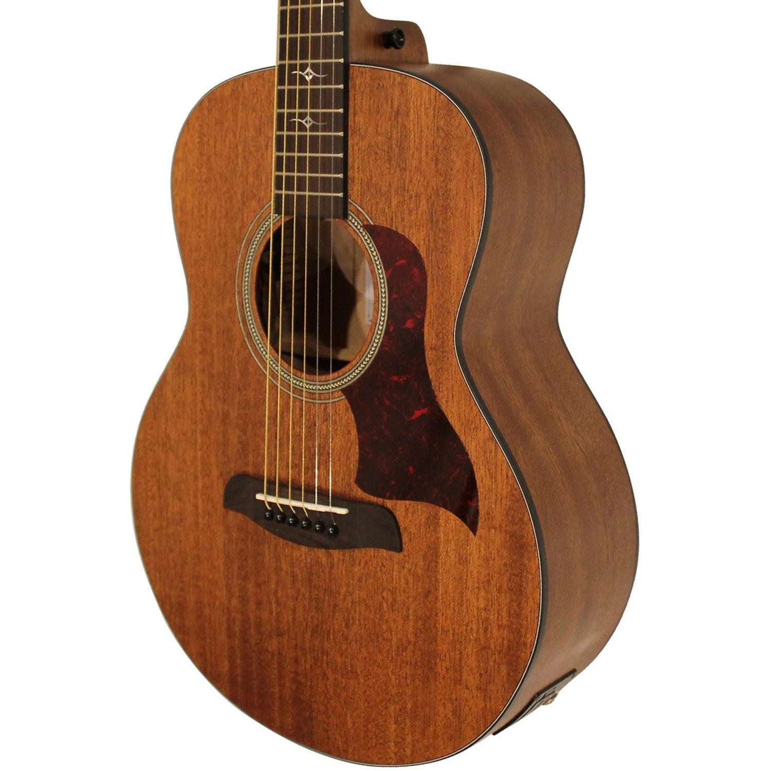 Sawtooth ST-MH-AEJJR Mahogany Mini Jumbo Acoustic Electric Guitar, Satin Finish