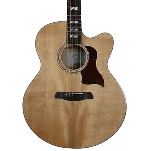 Sawtooth ST-MPL-AEJC Jumbo Acoustic Electric Guitar, Solid Spruce Top