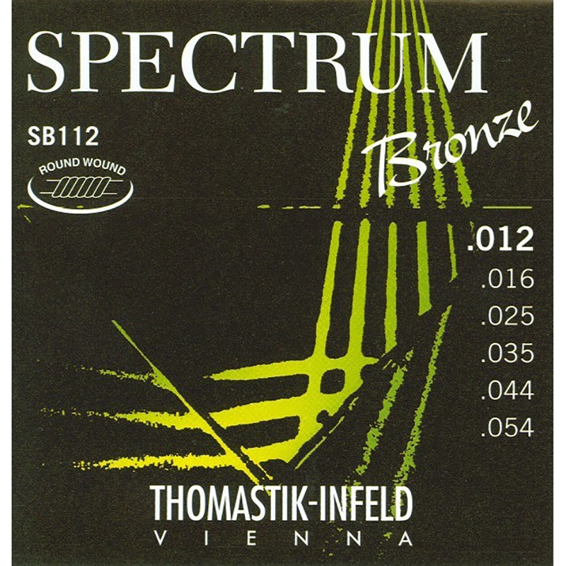 Thomastik-Infeld SB112 Spectrum Bronze Acoustic Guitar Strings, Medium-Light 12-54