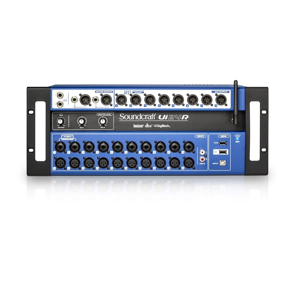 Soundcraft Ui24R 24-Channel Digital Mixer/USB Multi-Track Recorder with Wireless Control (Open Box)