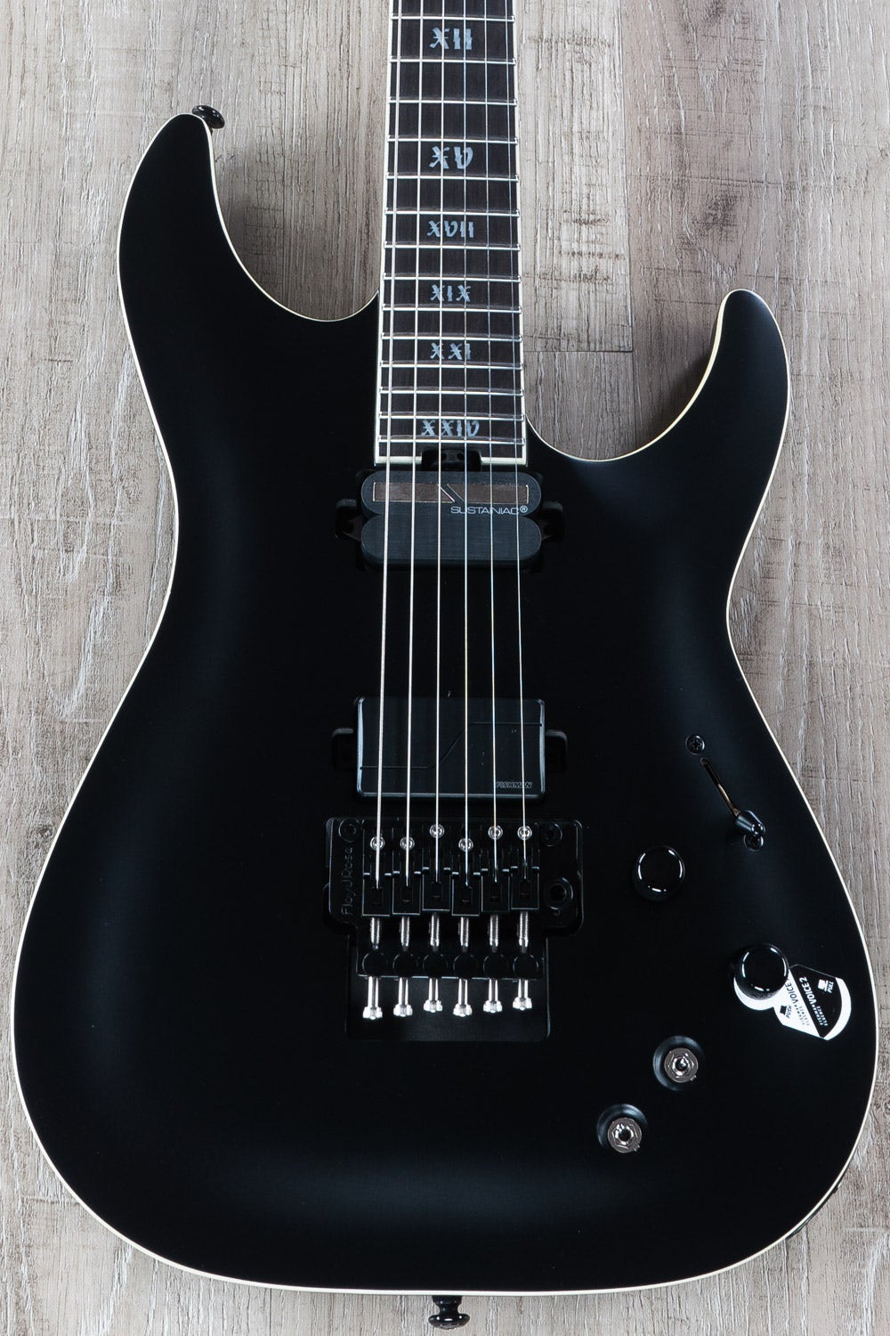 Schecter Guitars 1348 C-1 FR S SLS Evil Twin Electric Guitar Satin Black
