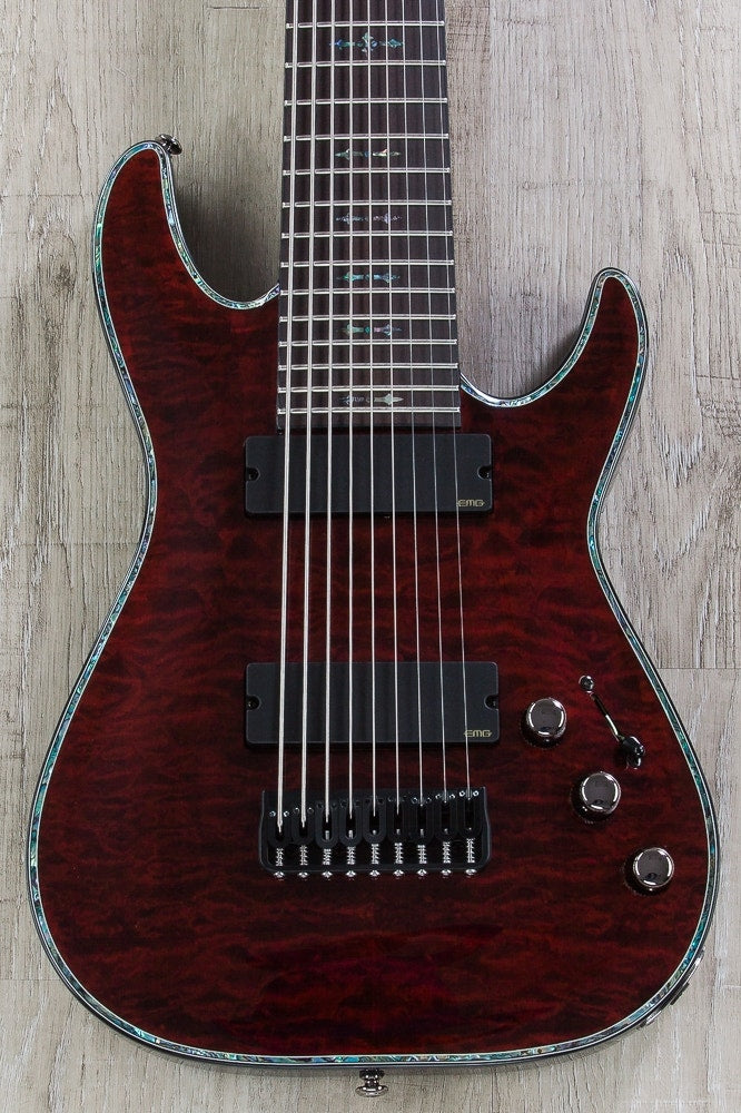 Schecter Hellraiser C-9 9-String Electric Guitar - Black Cherry (Open Box)