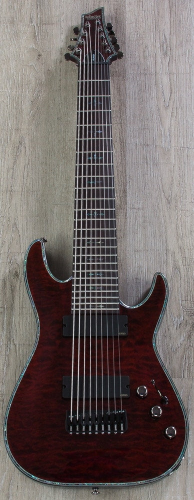 Schecter Hellraiser C-9 9-String Electric Guitar - Black Cherry (Open Box)