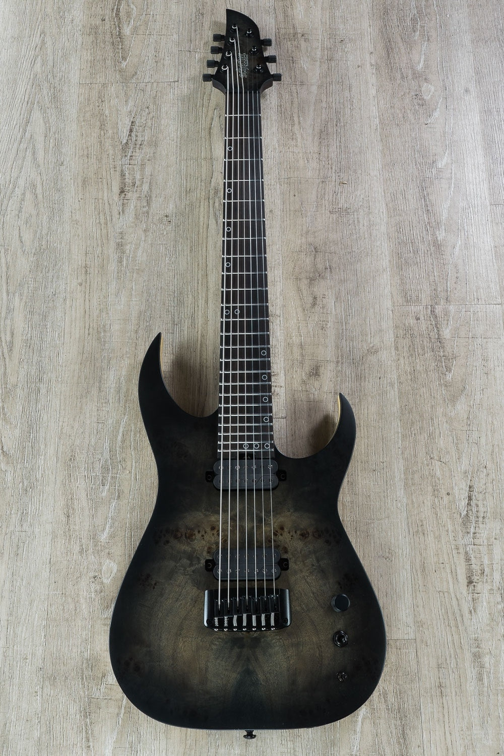 Schecter Keith Merrow KM-7 MK-III Artist Electric Guitar, Ebony Fretboard - Trans Black Burst (Open Box)