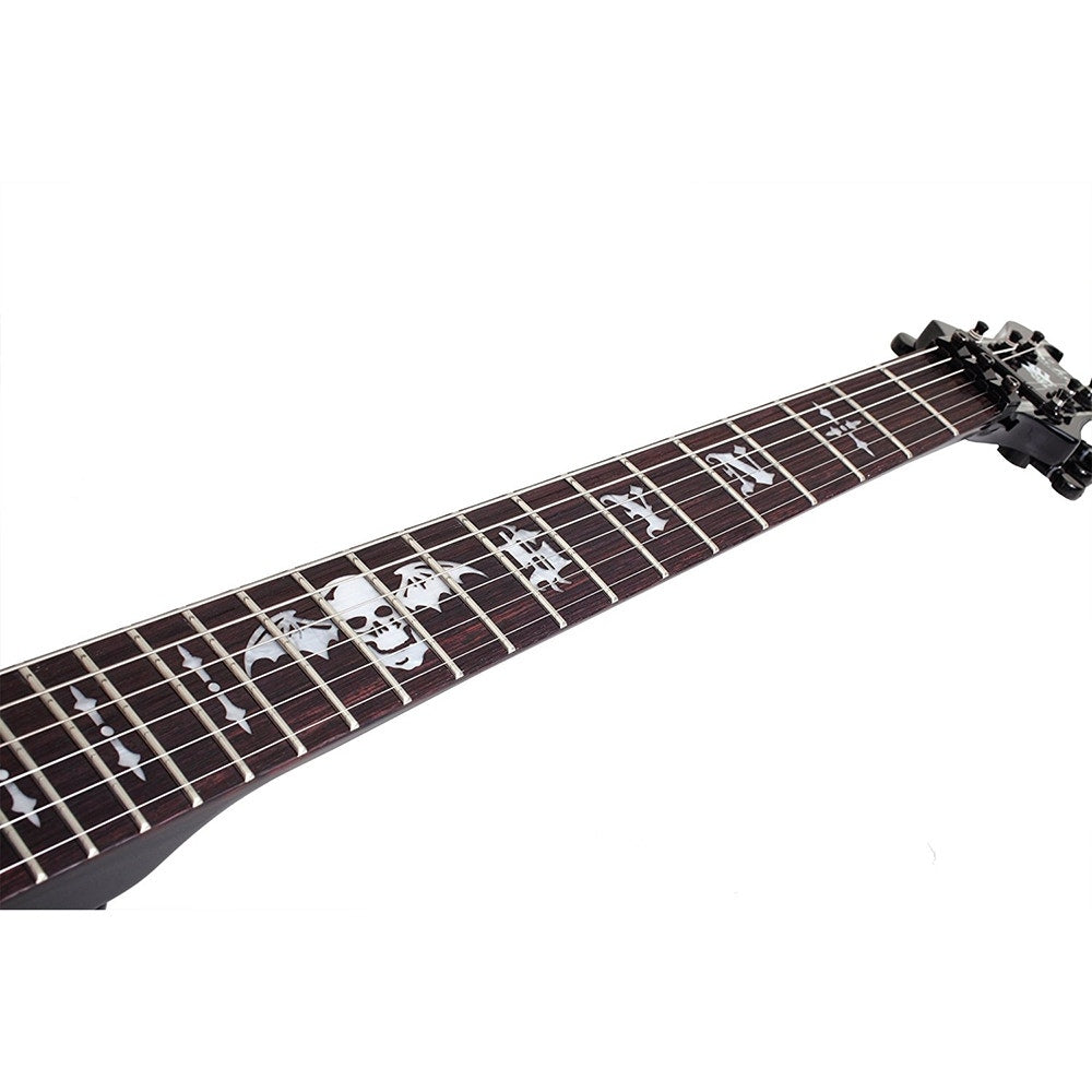 Schecter Synyster Gates Standard Electric Guitar - Gloss Black with Silver Pin Stripes
