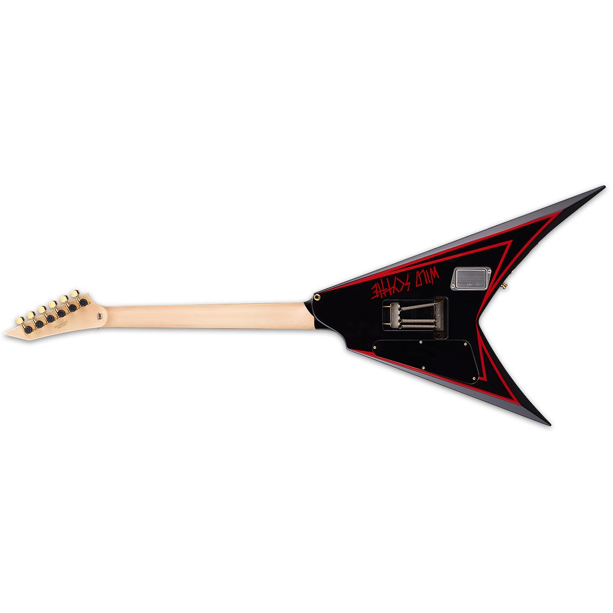 ESP E-II Signature Series Alexi Laiho Wild Scythe 6-String Electric Guitar with Hard Case - "I Worship Chaos" Graphic
