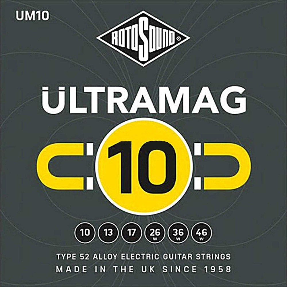 Rotosound UM10 Ultramag Type 52 Alloy Electric Guitar Strings, 10-46