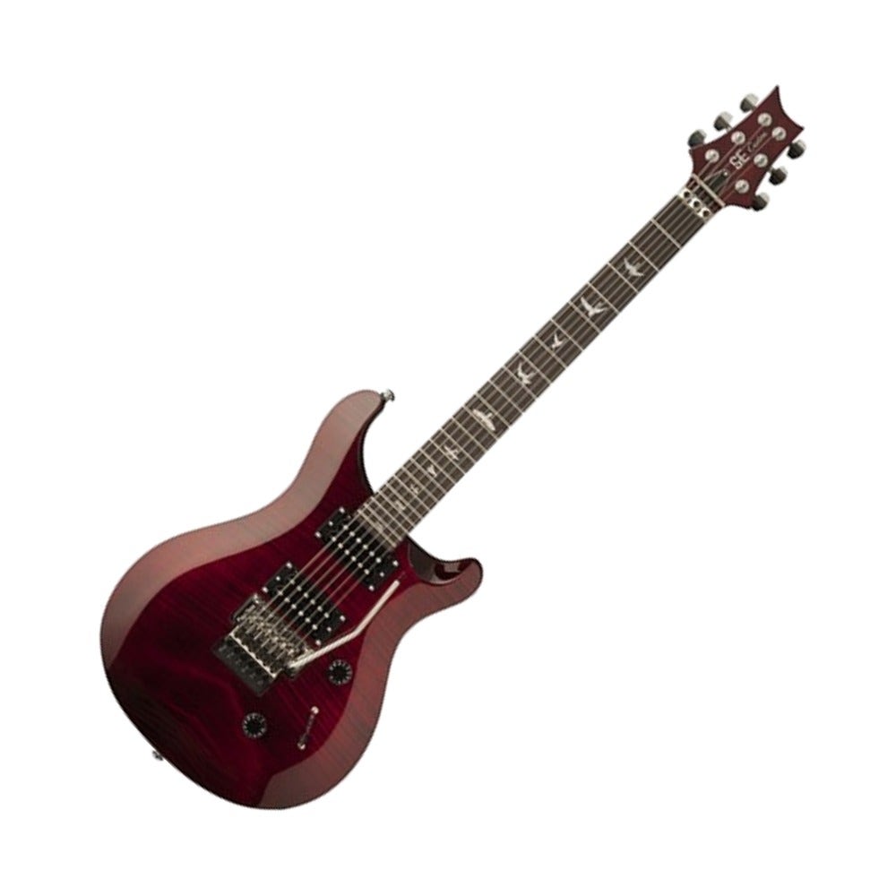 Paul Reed Smith SE "Floyd" Custom 24 Electric Guitar Floyd Rose Bridge Scarlet Red Finish with Gig Bag