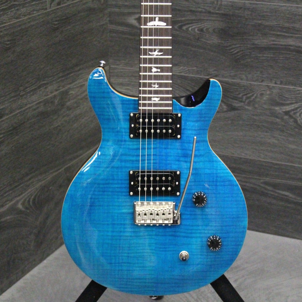 PRS Paul Reed Smith SE Carlos Santana Electric Guitar with Gig Bag - Sapphire Finish