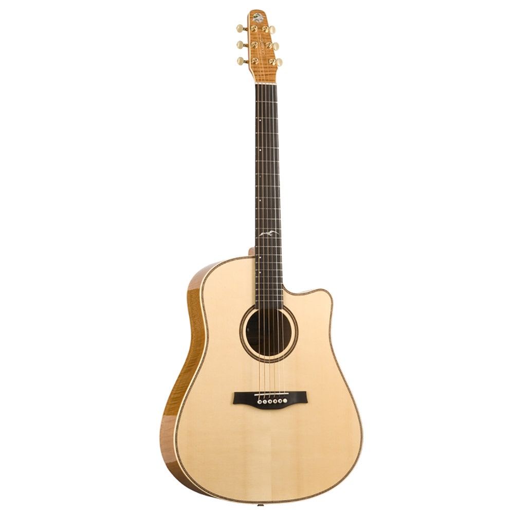 Seagull Artist Cameo Cutaway Element Acoustic-Electric Guitar with Deluxe TRIC Case - Natural Satin