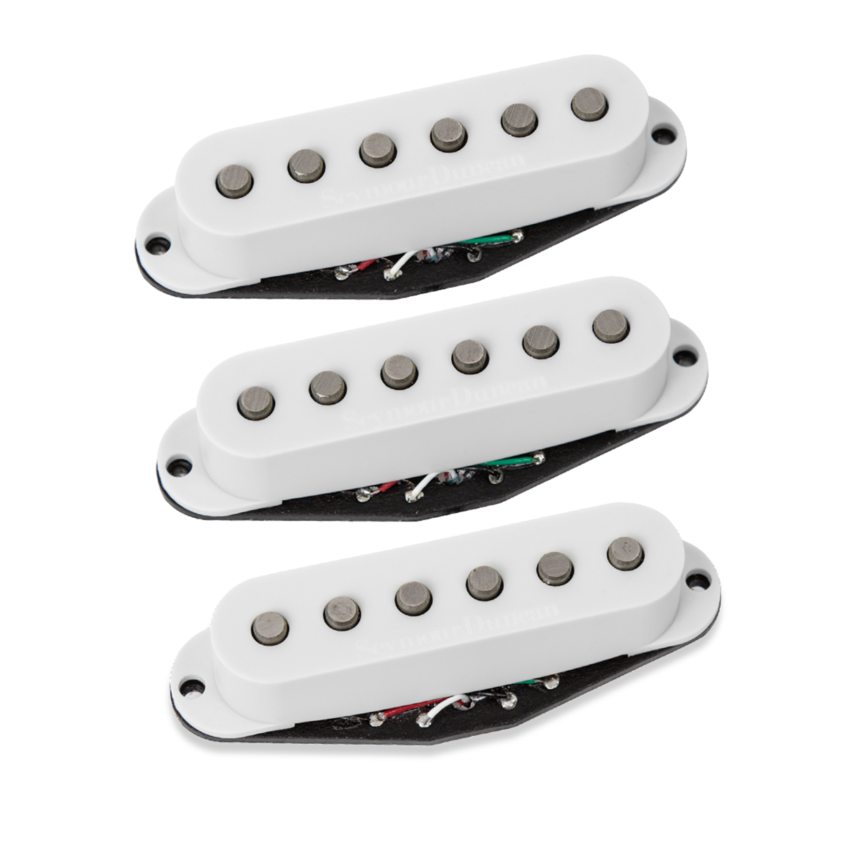 Seymour Duncan Hot Chicken Strat Stack Noiseless Single-Coil Guitar Pickup Set, White