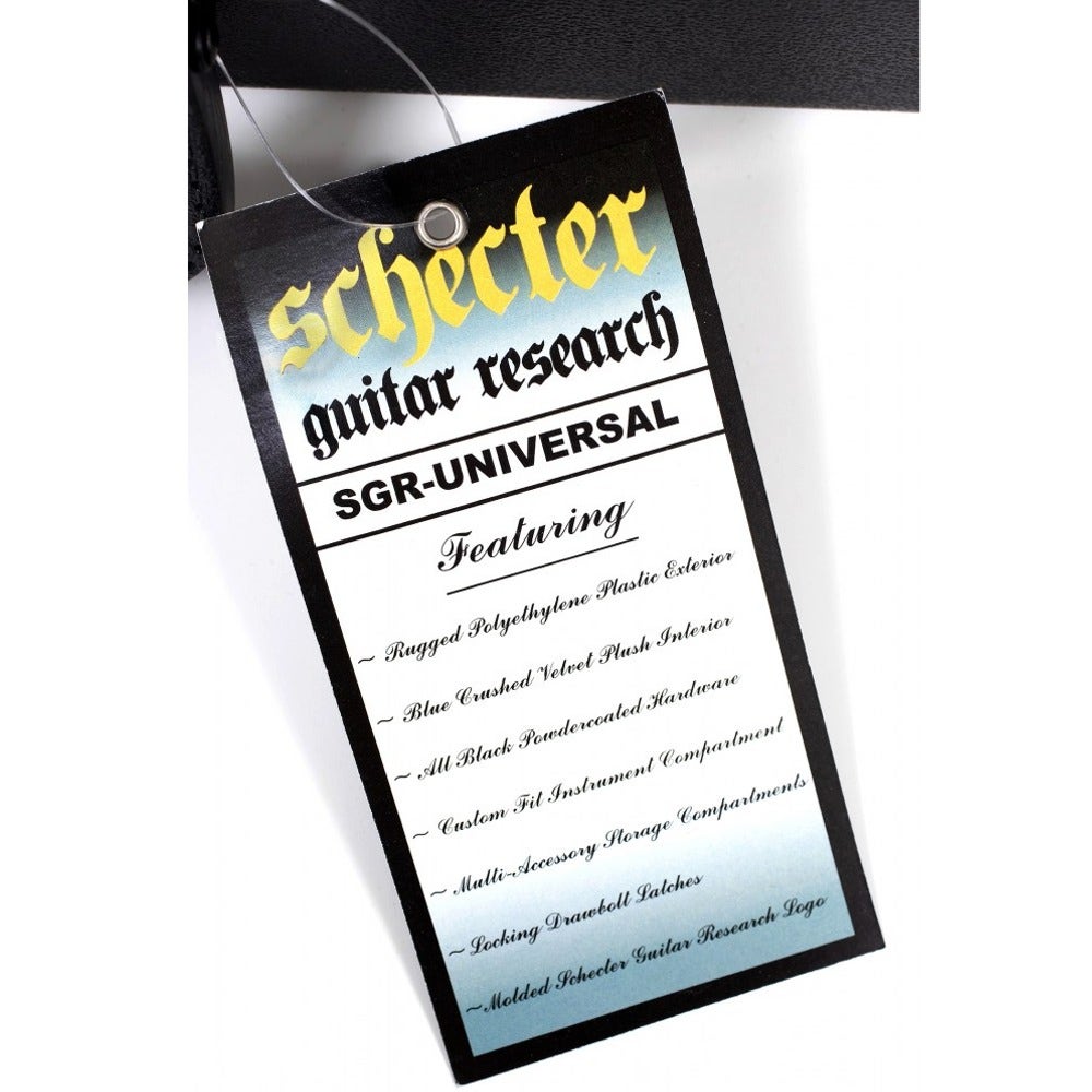 Schecter SGR-UNIVERSAL Universal Electric Guitar Hardshell Case with Plush Lining in Black