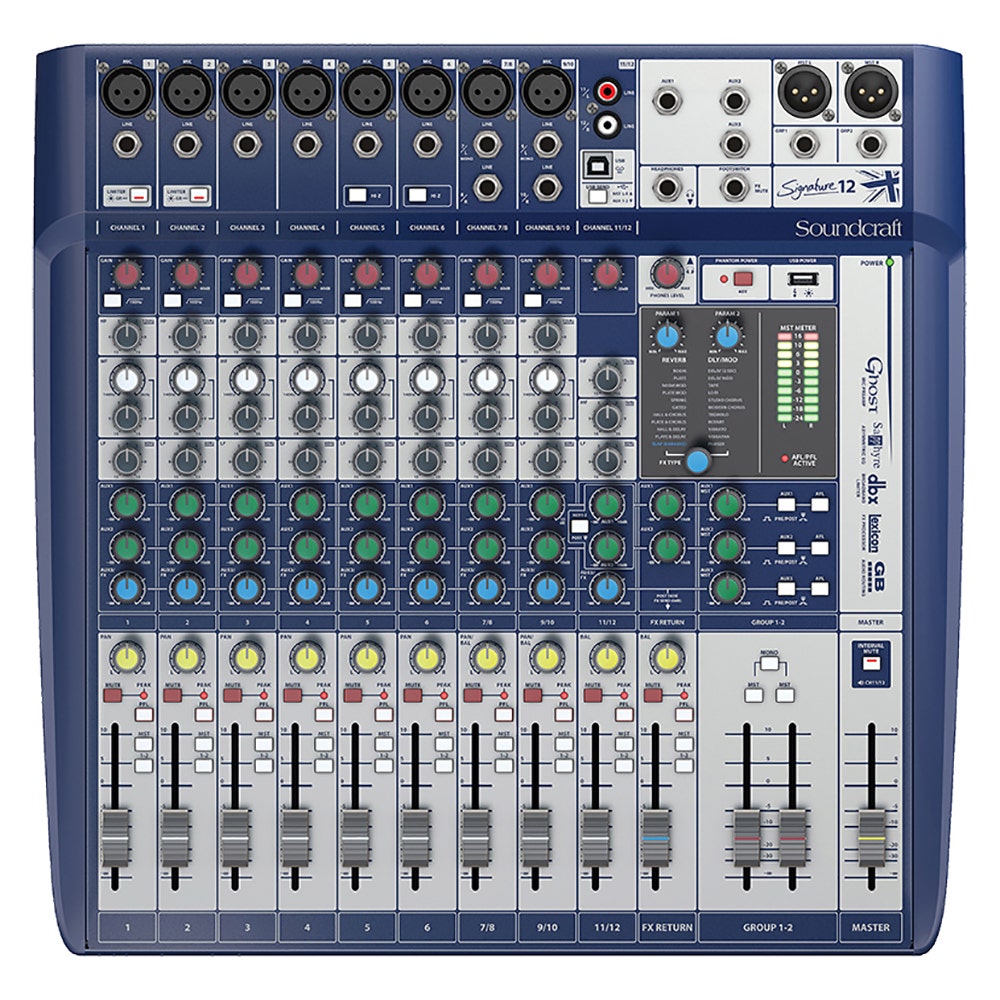Soundcraft Signature 12 12-Input Compact Analog Mixer
