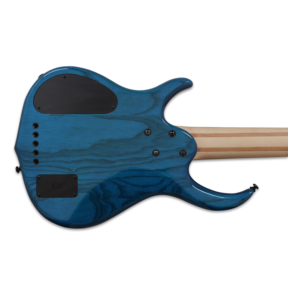Sire M5 5-String Bass Guitar, Swamp Ash Body, TBL Transparent Blue, NAMM Showpiece
