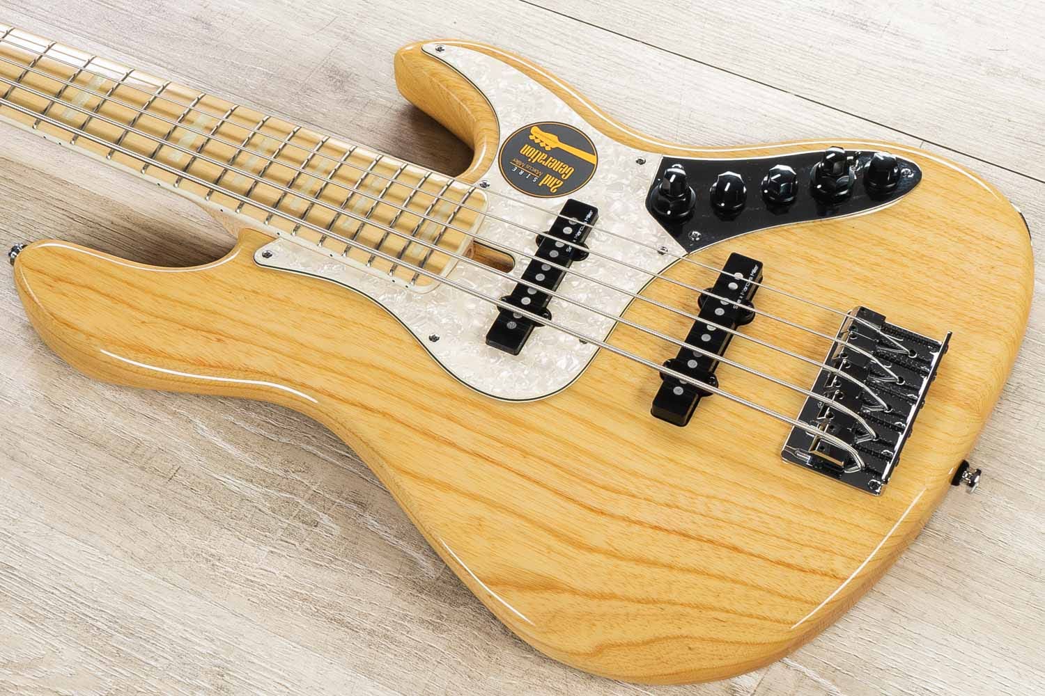 Sire NAMM Prototype 24-Fret V7 Bass Guitar, Swamp Ash Body, 5-String, NT Natural