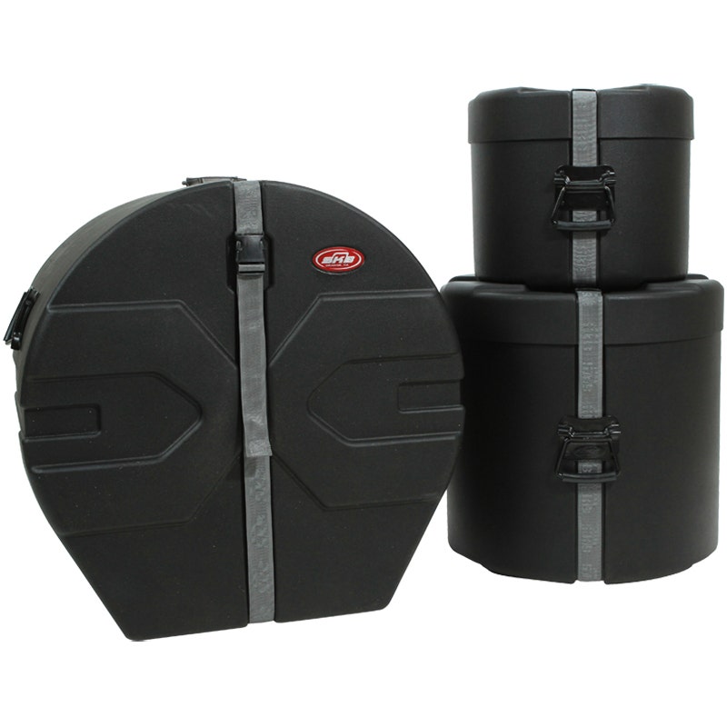 SKB Cases 1SKB-DRP2 3-Pack Bundle of Drum Cases, Bass Drum / Floor Tom / Rack Tom