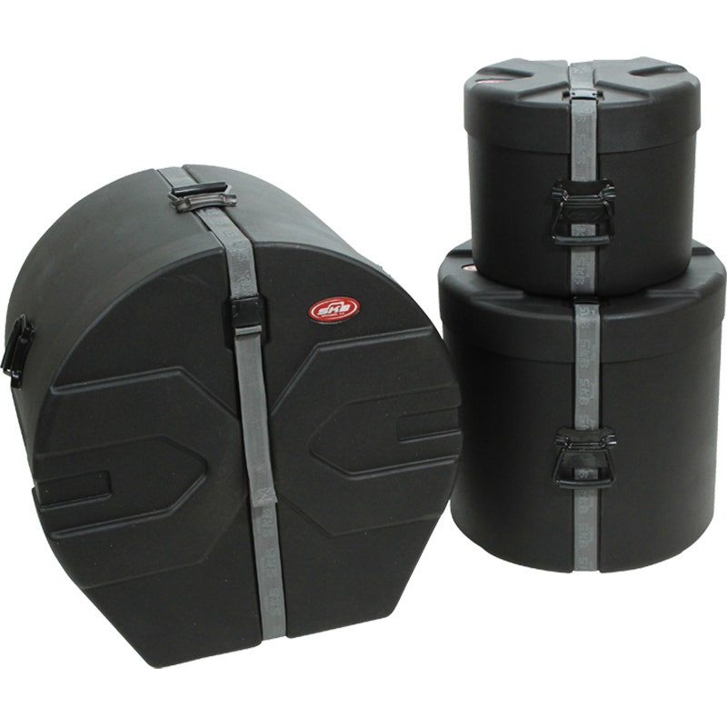 SKB Cases 1SKB-DRP2 3-Pack Bundle of Drum Cases, Bass Drum / Floor Tom / Rack Tom
