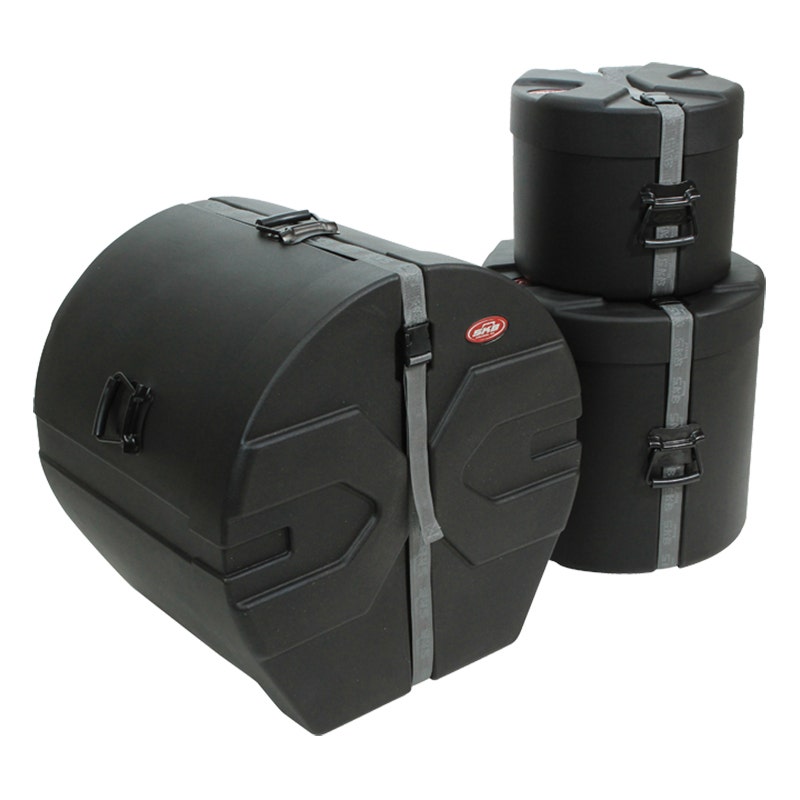 SKB Cases 1SKB-DRP2 3-Pack Bundle of Drum Cases, Bass Drum / Floor Tom / Rack Tom