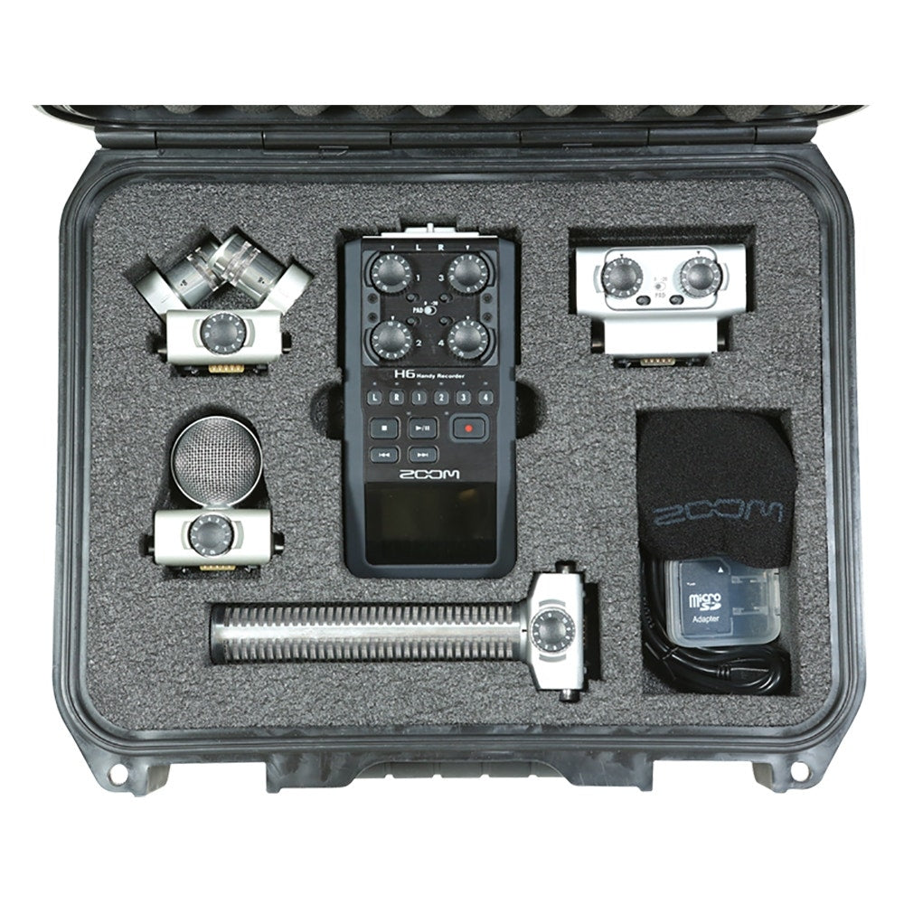 SKB 3i-1209-4-H6B iSeries Case for Zoom H6 Broadcast Recorder Kit