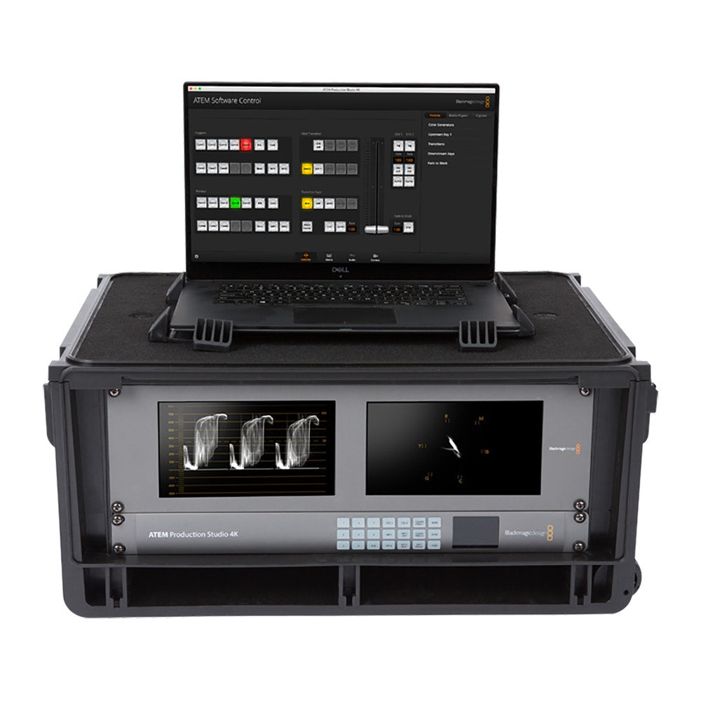 SKB Cases 1SKB-iSF4U Injection Molded 4U Studio Flyer Rack Case
