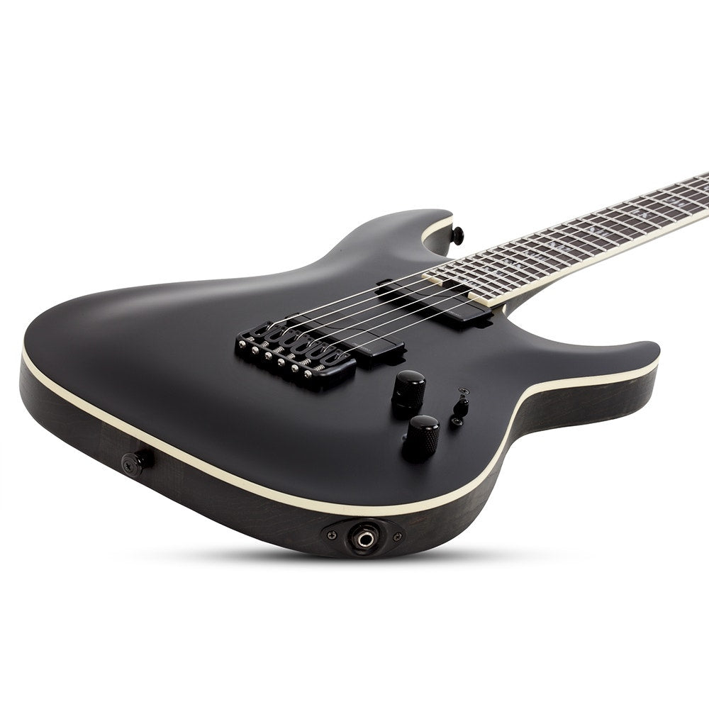 Schecter Guitars 1347 C-1 SLS Evil Twin Electric Guitar, Satin Black