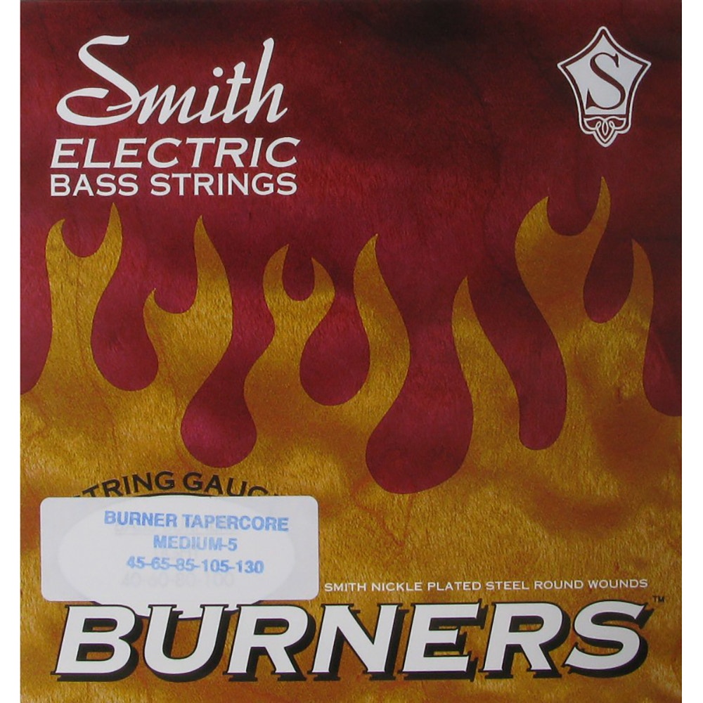 Ken Smith BBM-5TC Bass Burner NPS Series Bass Guitar Strings, 5-String Set, Taper Core, Medium, 45-130
