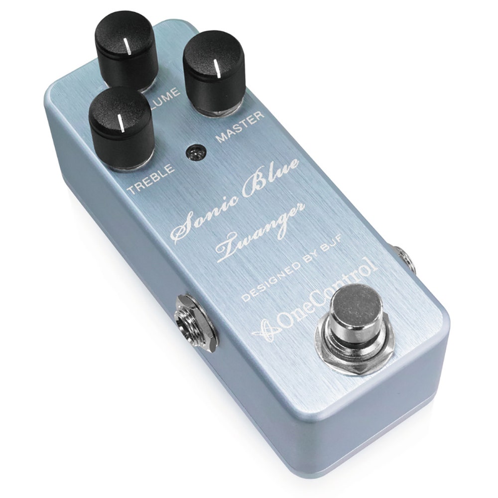 One Control BJF Series Sonic Blue Twanger Preamp / Boost / Distortion Guitar Effects Pedal