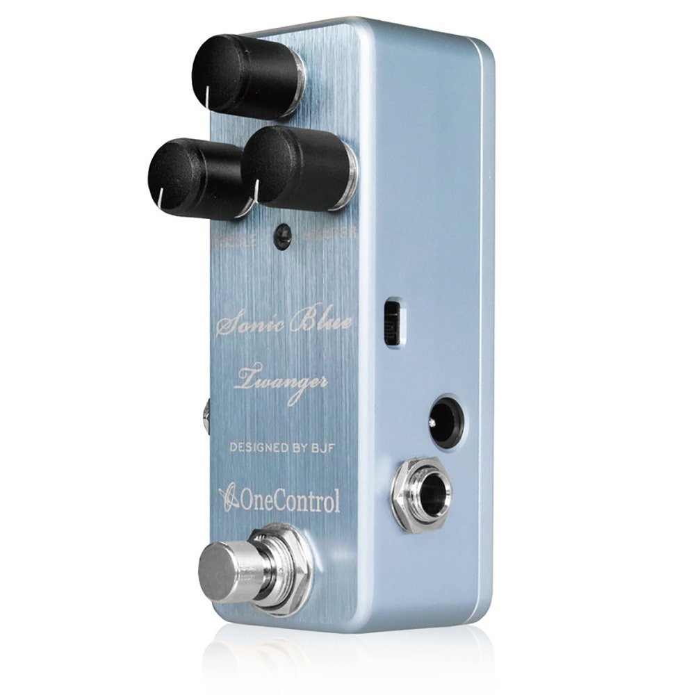One Control BJF Series Sonic Blue Twanger Preamp / Boost / Distortion Guitar Effects Pedal