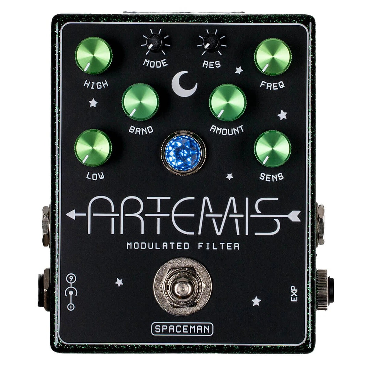 Spaceman Effects Artemis Modulated Filter Pedal, Uranium Sparkle