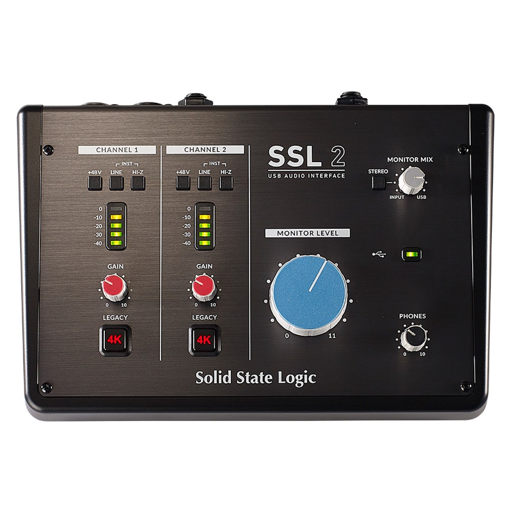 Solid State Logic SSL 2 2-In / 2-Out USB Audio Interface w/ SSL Designed Mic Preamps