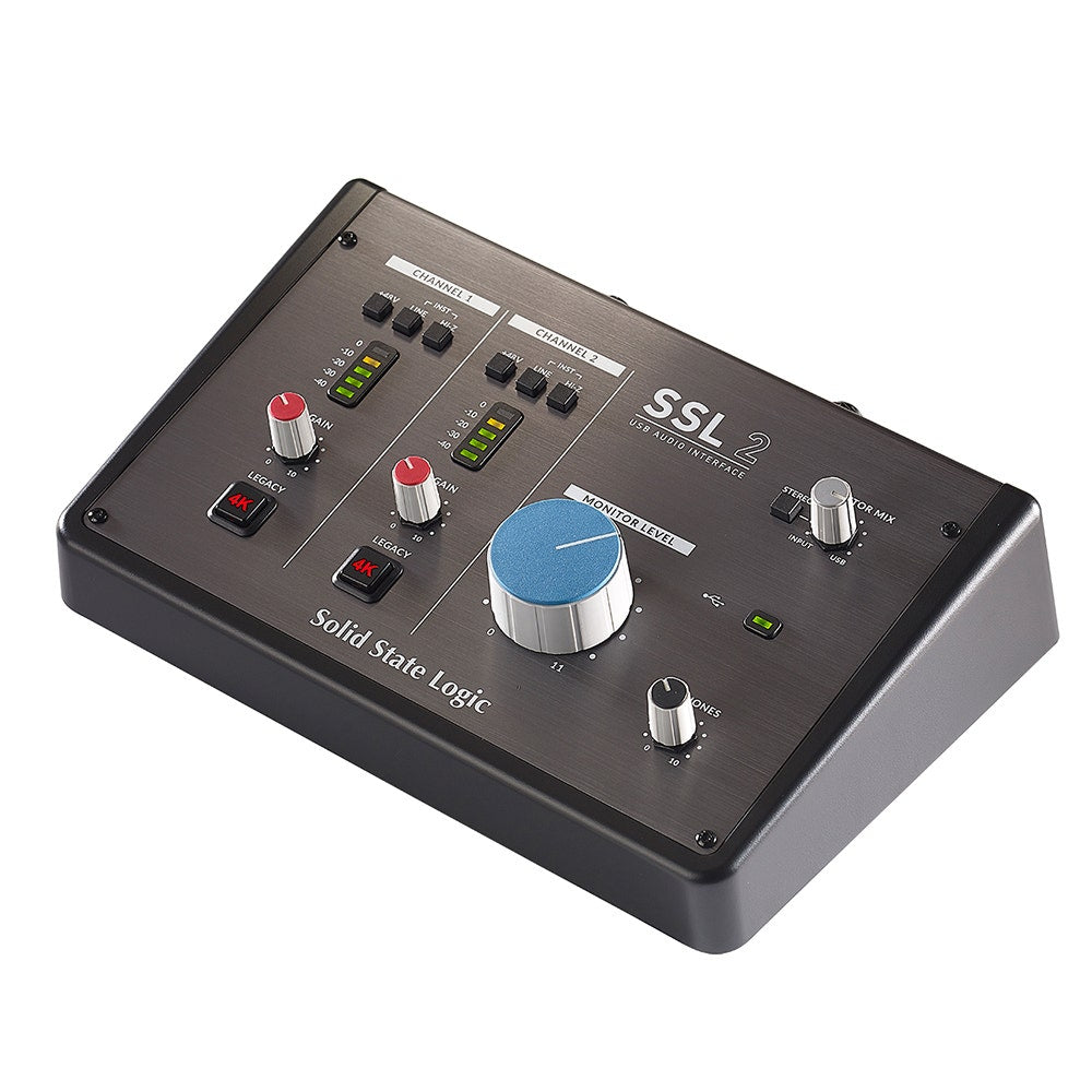 Solid State Logic SSL 2 2-In / 2-Out USB Audio Interface w/ SSL Designed Mic Preamps