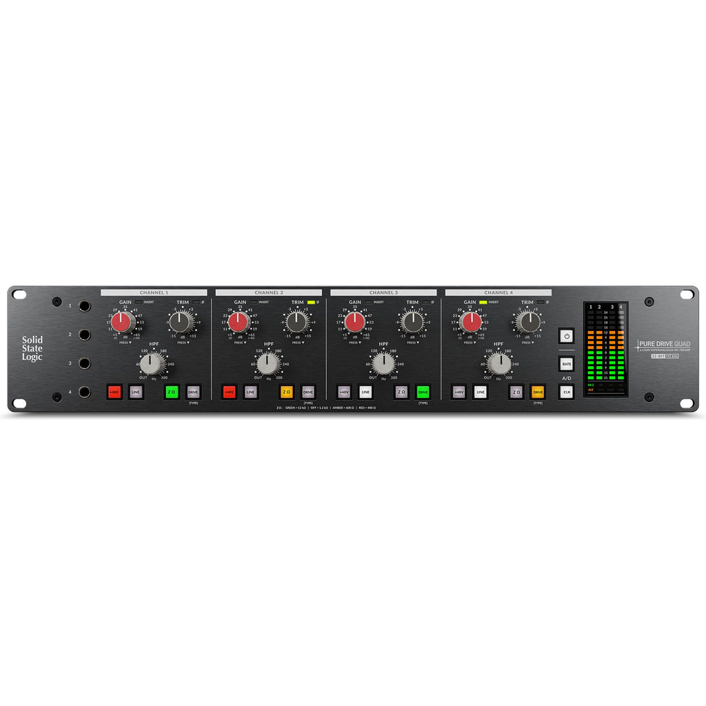 SSL Solid State Logic PureDrive Quad Four-Channel High-Performance Microphone Preamp