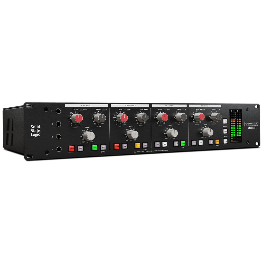 SSL Solid State Logic PureDrive Quad Four-Channel High-Performance Microphone Preamp