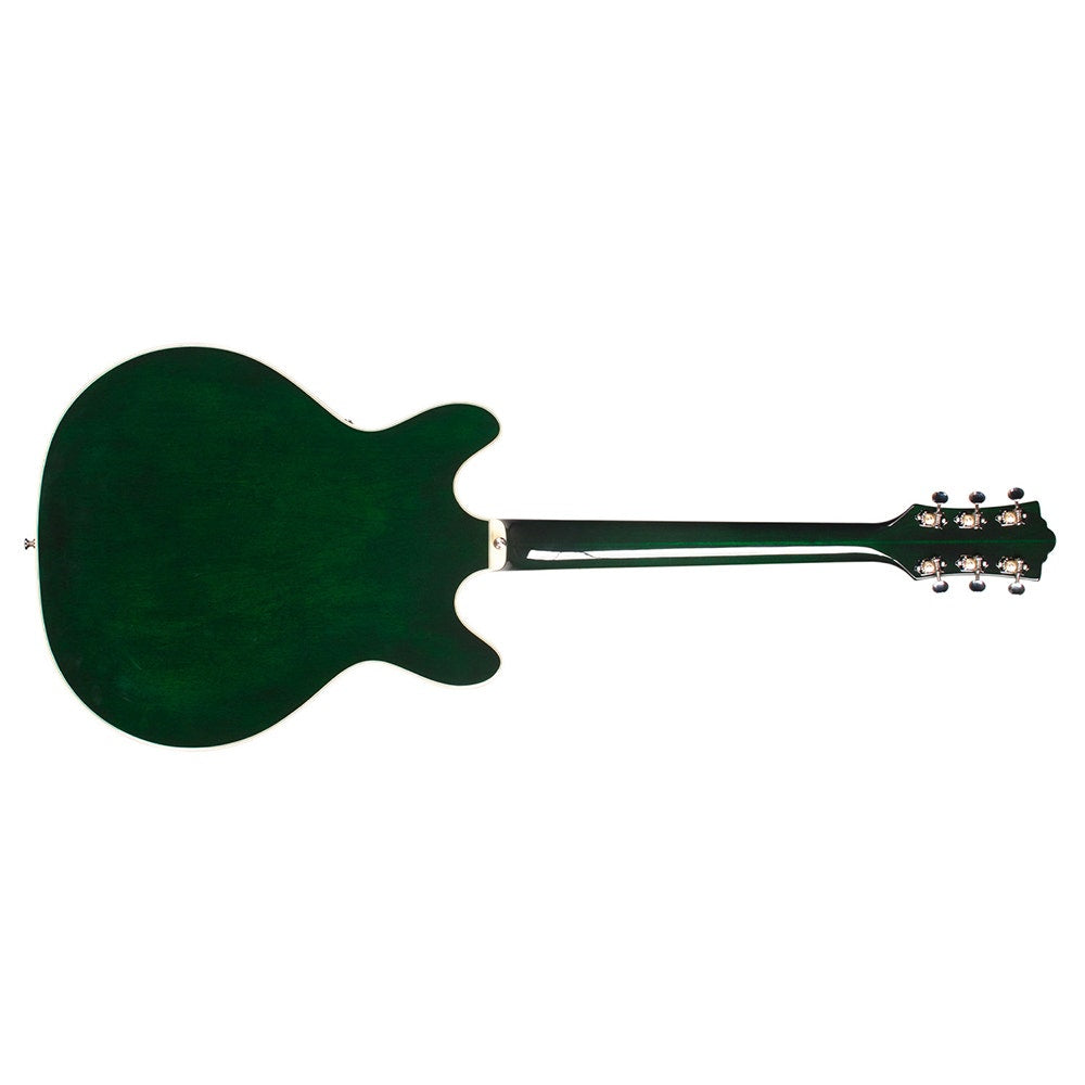 Guild Starfire IV ST Semi-Hollow Electric Guitar, Rosewood Fingerboard, Hardshell Case - Emerald Green