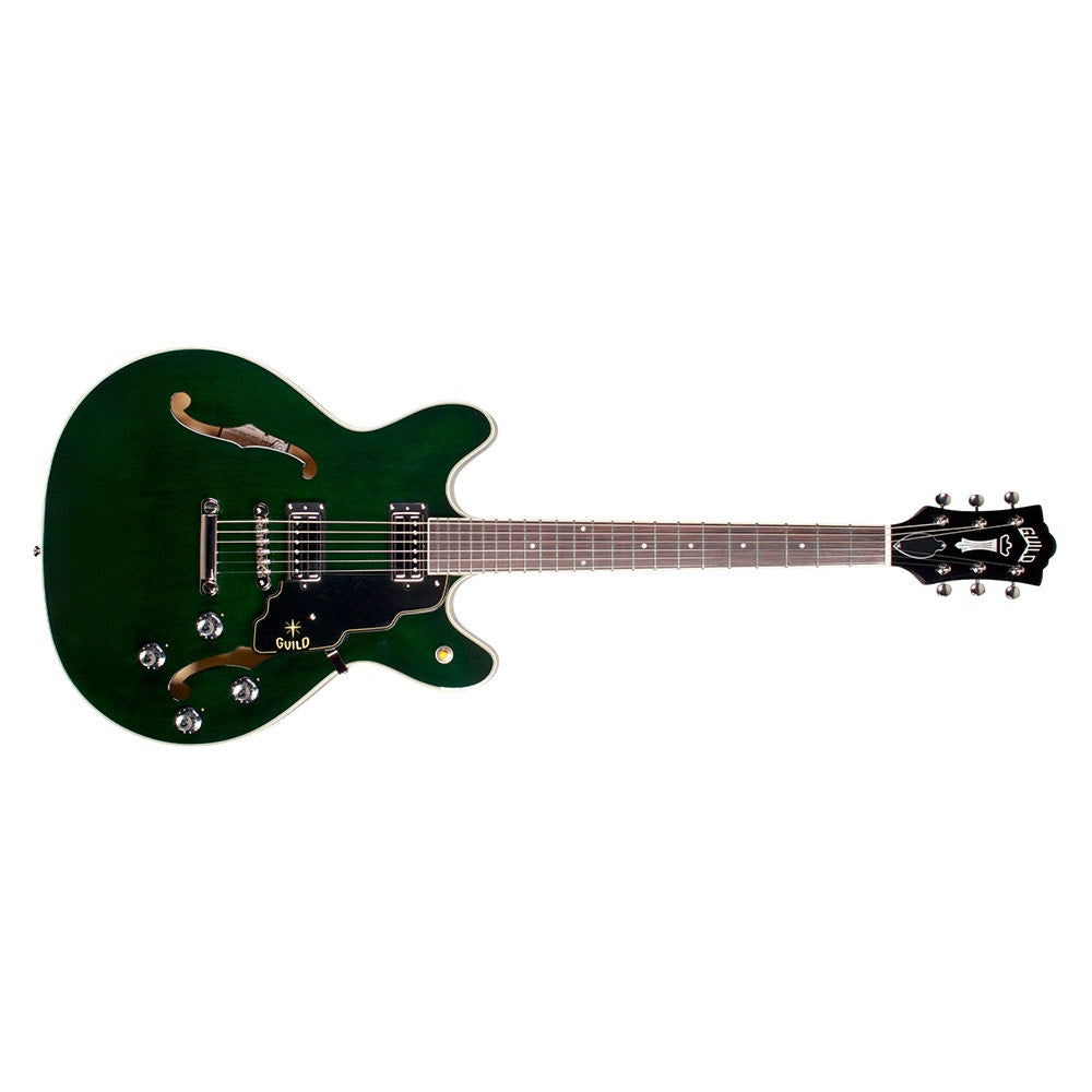 Guild Starfire IV ST Semi-Hollow Electric Guitar, Rosewood Fingerboard, Hardshell Case - Emerald Green