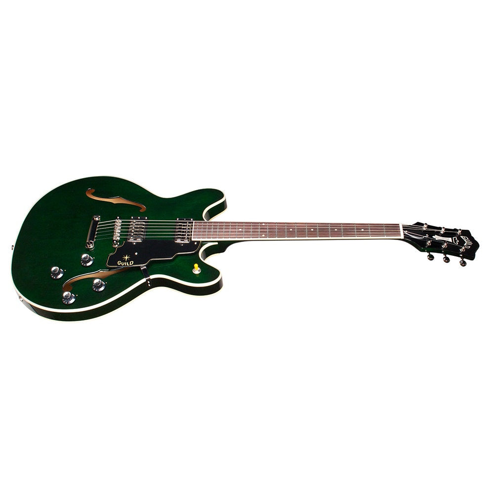 Guild Starfire IV ST Semi-Hollow Electric Guitar, Rosewood Fingerboard, Hardshell Case - Emerald Green