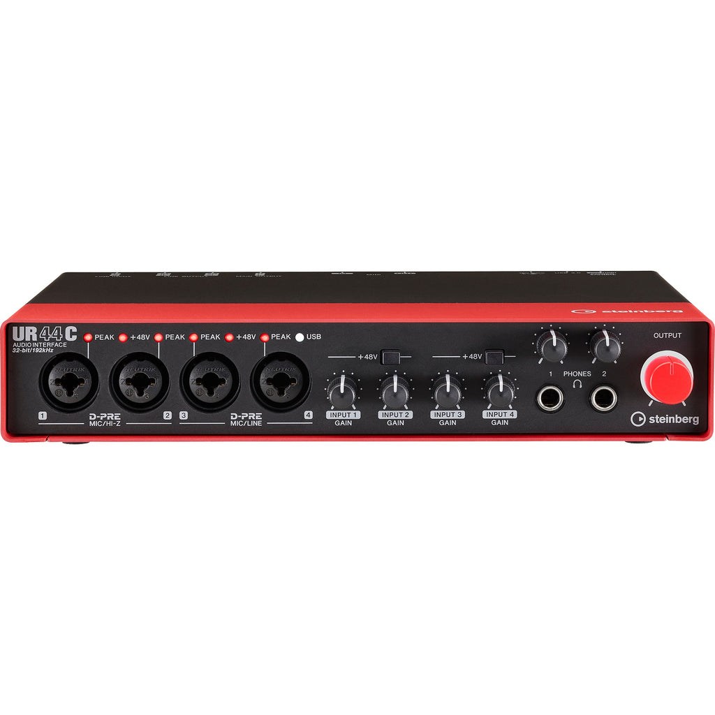 Steinberg UR44C RD 6-In / 4-Out USB 3.0 Type-C Audio Interface, Red