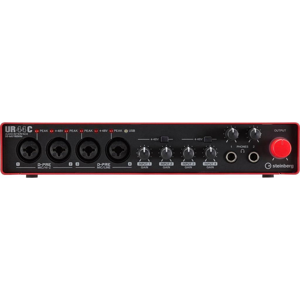 Steinberg UR44C RD 6-In / 4-Out USB 3.0 Type-C Audio Interface, Red