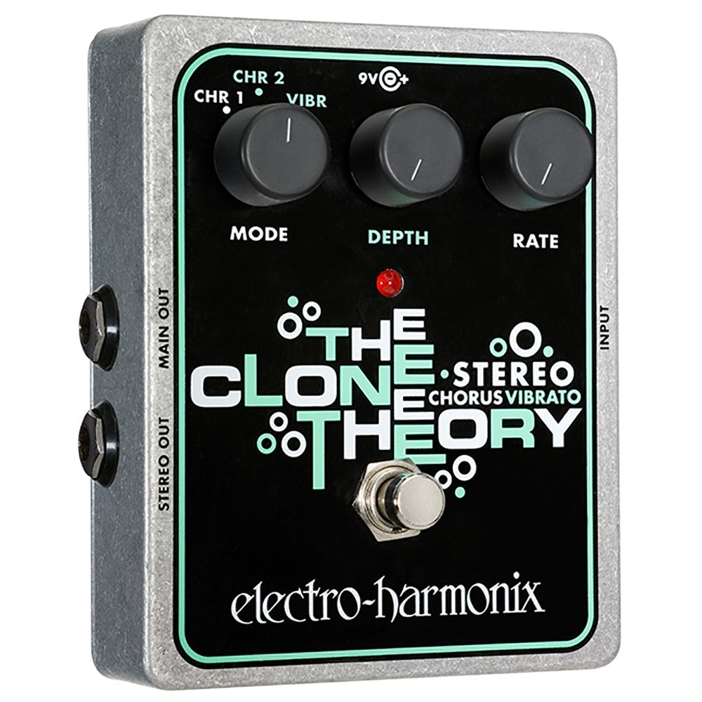 Electro-Harmonix EHX Stereo Clone Theory Analog Chorus / Vibrato Guitar Effects Pedal