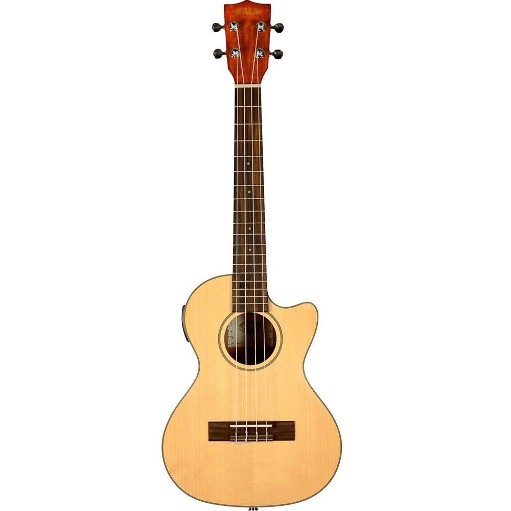 Kala KA-STGE-C Solid Spruce Top Gloss Tenor Cutaway Ukulele with EQ